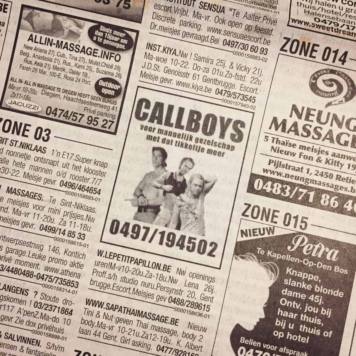 Callboys: foto’s van personages